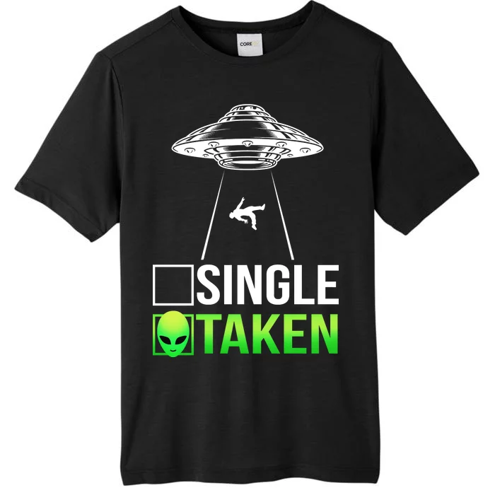 Single Or Taken Alien Valentines Day ChromaSoft Performance T-Shirt