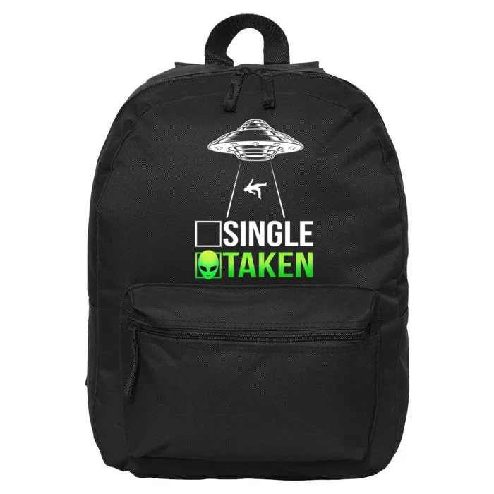 Single Or Taken Alien Valentines Day 16 in Basic Backpack