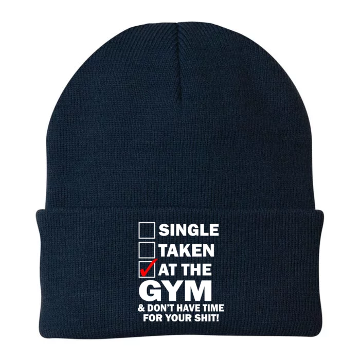 Single Taken At The Gym Knit Cap Winter Beanie