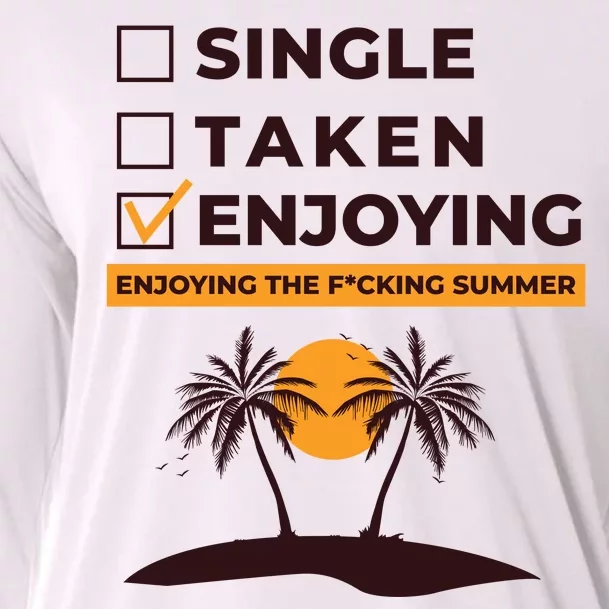 Single Taken Enjoying Summer Cooling Performance Long Sleeve Crew