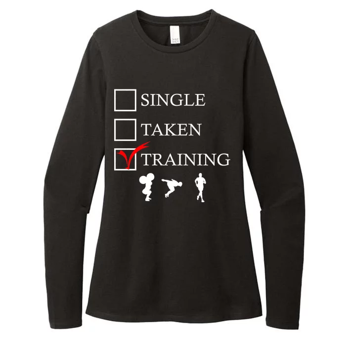 Single Taken Training Womens CVC Long Sleeve Shirt