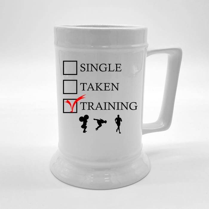 Single Taken Training Front & Back Beer Stein