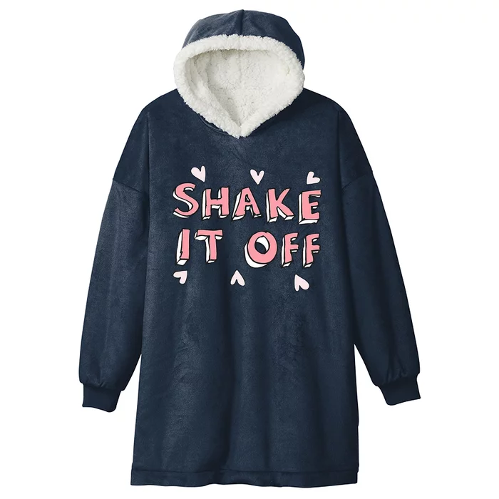 Shake It Off Pink Cute Hooded Wearable Blanket