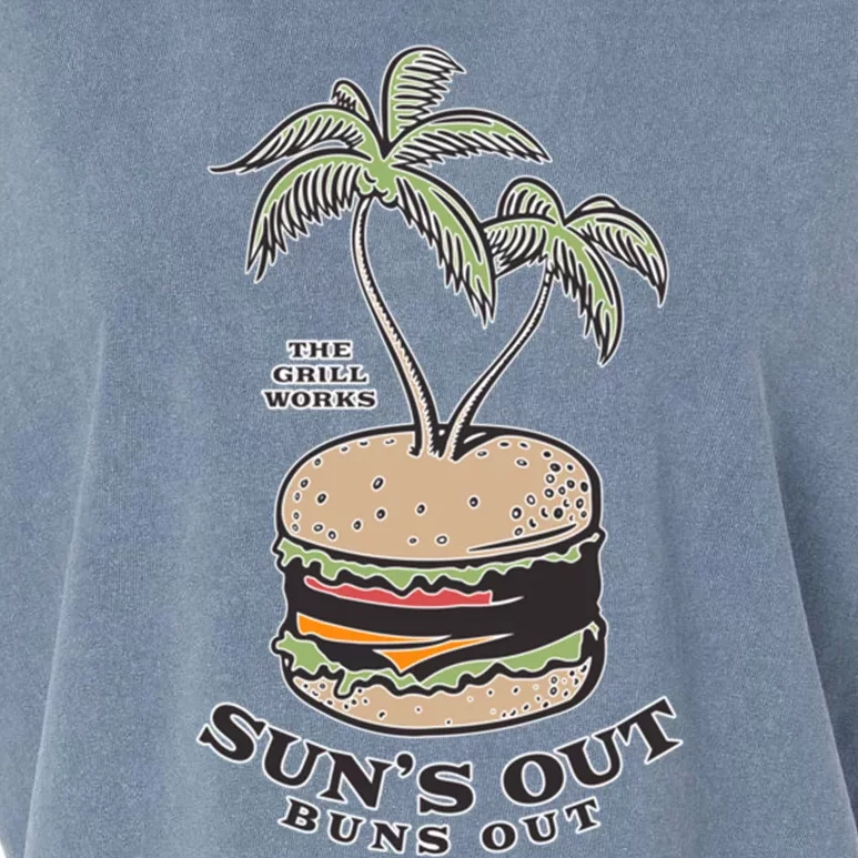 Sun Is Out Tee Buns Grilling Out Summer Bbq Spring Is Here Funny Gift Garment-Dyed Women's Muscle Tee