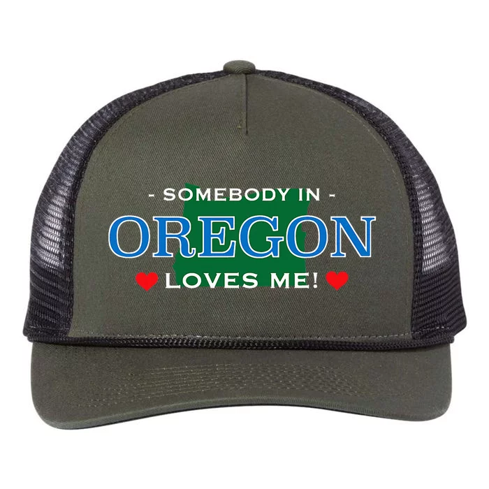 Someone In Oregon Loves Me Retro Rope Trucker Hat Cap