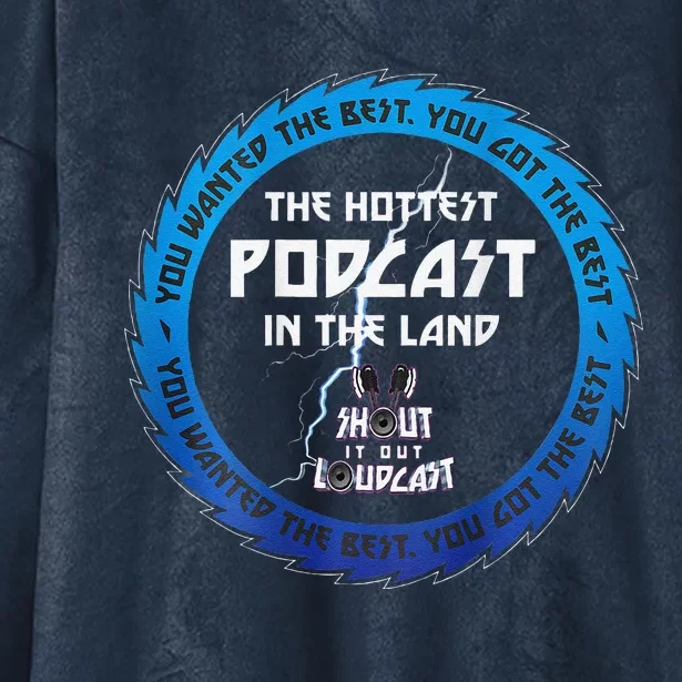 Shout It Out Loudcast Merch Hooded Wearable Blanket