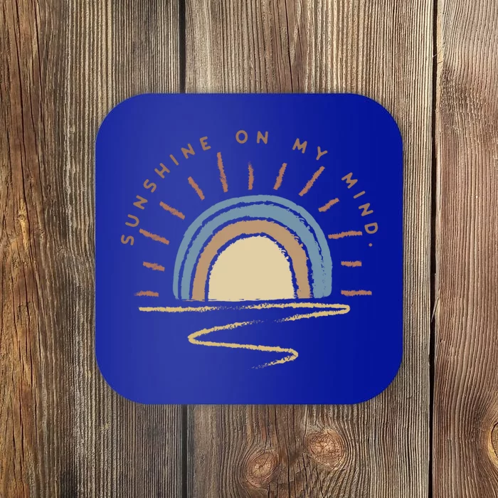 Sunshine Is On My Mind Wander More Worry Less Cool Gift Coaster