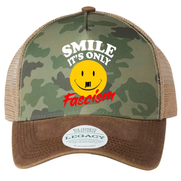 Smile Its Only Fascism Legacy Tie Dye Trucker Hat