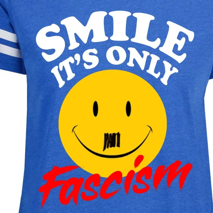 Smile Its Only Fascism Enza Ladies Jersey Football T-Shirt