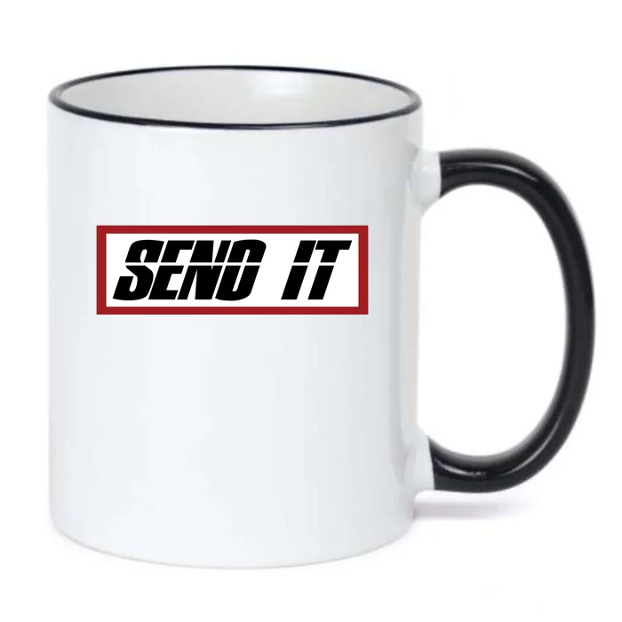 Send It Offroad Dirt Bike Logo Black Color Changing Mug