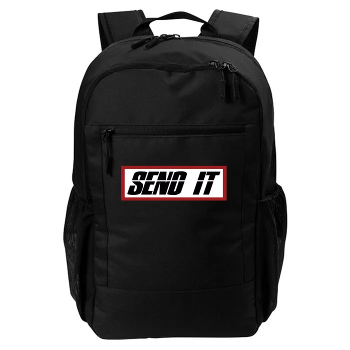 Send It Offroad Dirt Bike Logo Daily Commute Backpack