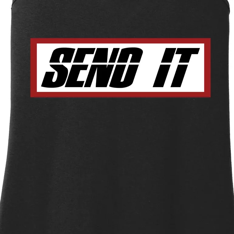 Send It Offroad Dirt Bike Logo Ladies Essential Tank