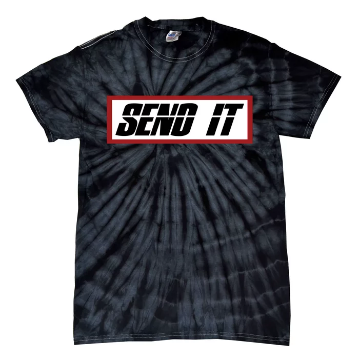 Send It Offroad Dirt Bike Logo Tie-Dye T-Shirt