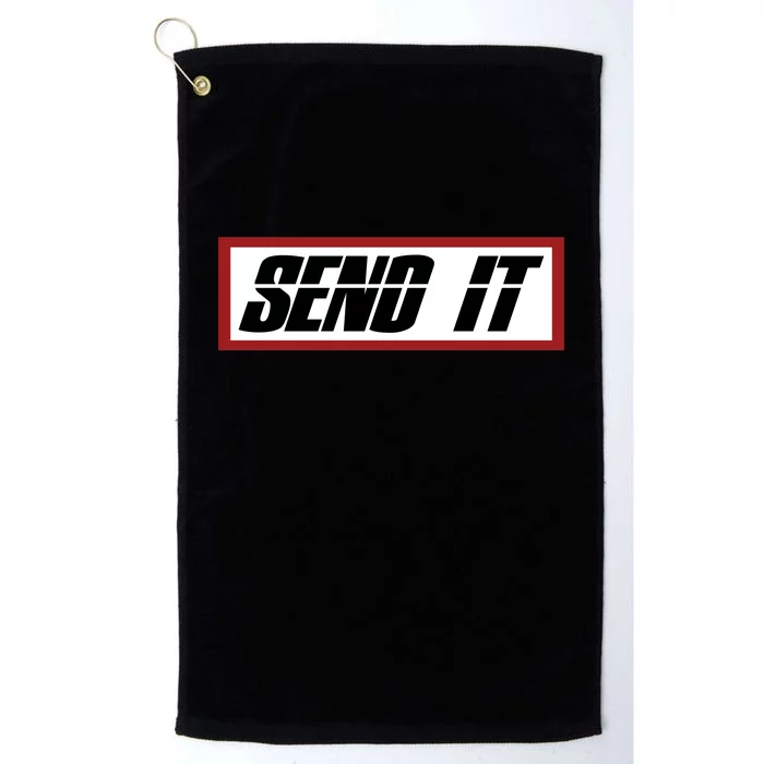 Send It Offroad Dirt Bike Logo Platinum Collection Golf Towel