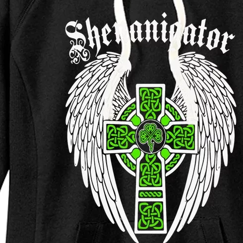 Shenanigator Irish Patricks Lucky Jesus Women's Fleece Hoodie