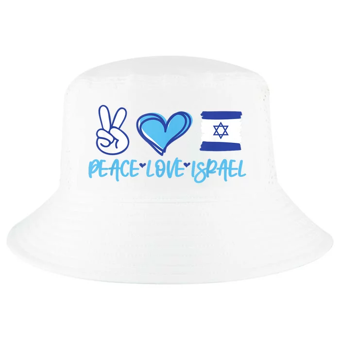 Support Israel Peace Love Israel I Stand With Israel Vintage Cool Comfort Performance Bucket Hat