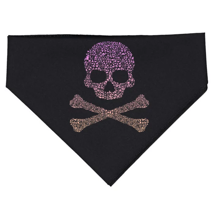 Silhouette Icon Pirate Skull & Crossbones Pirate USA-Made Doggie Bandana