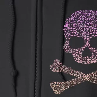 Silhouette Icon Pirate Skull & Crossbones Pirate Full Zip Hoodie