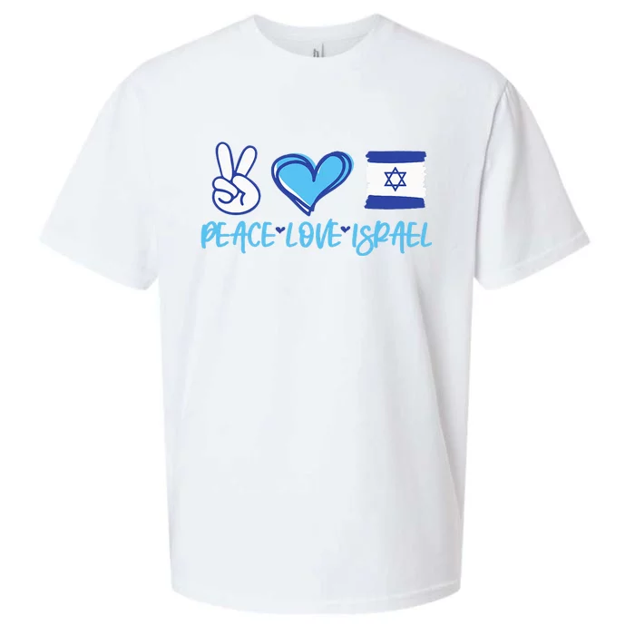 Support Israel Peace Love Israel I Stand With Israel Vintage Sueded Cloud Jersey T-Shirt