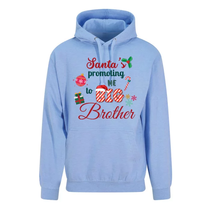 Santa Is Promoting Me To Big Brother Christmas Big Brother Announcement Big Br Unisex Surf Hoodie