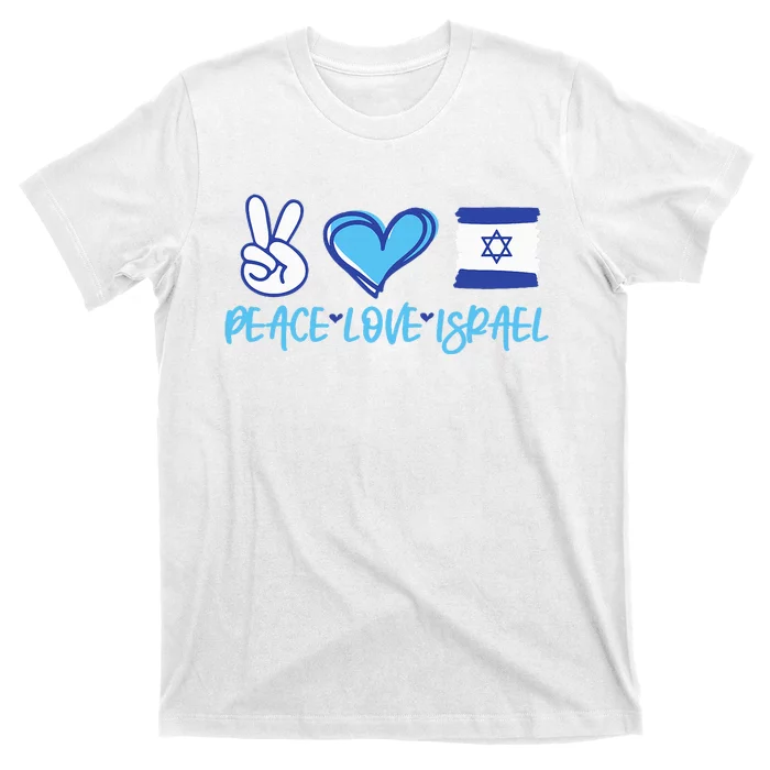 Support Israel Peace Love Israel I Stand With Israel Vintage T-Shirt