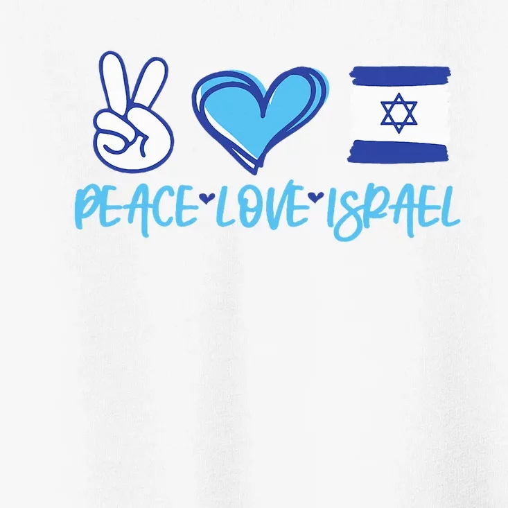 Support Israel Peace Love Israel I Stand With Israel Vintage Toddler T-Shirt