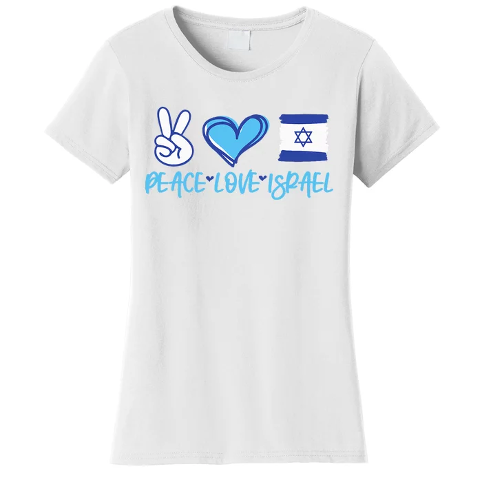 Support Israel Peace Love Israel I Stand With Israel Vintage Women's T-Shirt