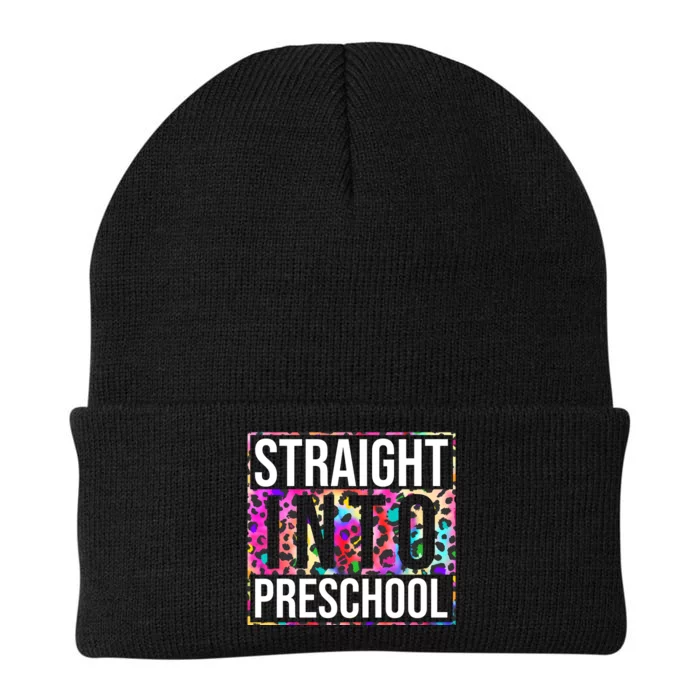 Straight Into Preschool Funny Cute Pre School Knit Cap Winter Beanie