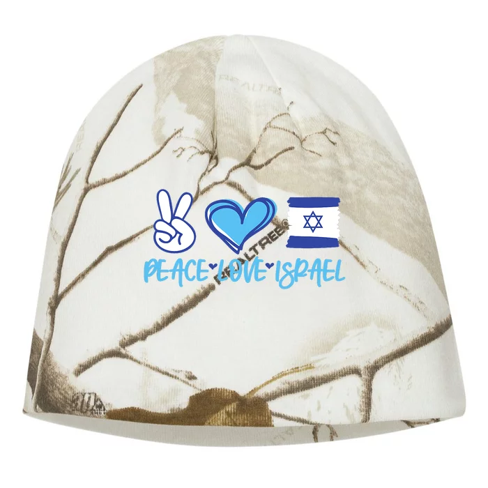 Support Israel Peace Love Israel I Stand With Israel Vintage Kati - Camo Knit Beanie