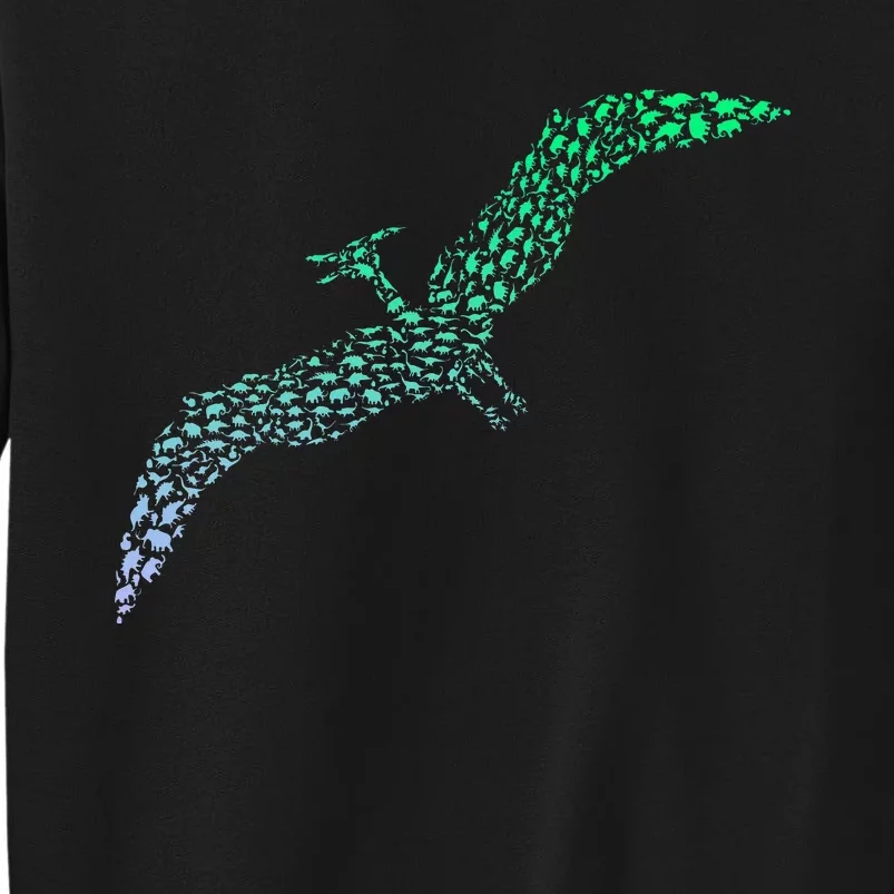 Silhouette Icon Pterodactyl Dinosaur Pterodactyl Sweatshirt