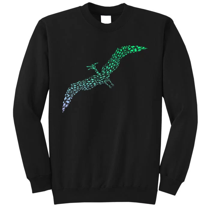 Silhouette Icon Pterodactyl Dinosaur Pterodactyl Sweatshirt