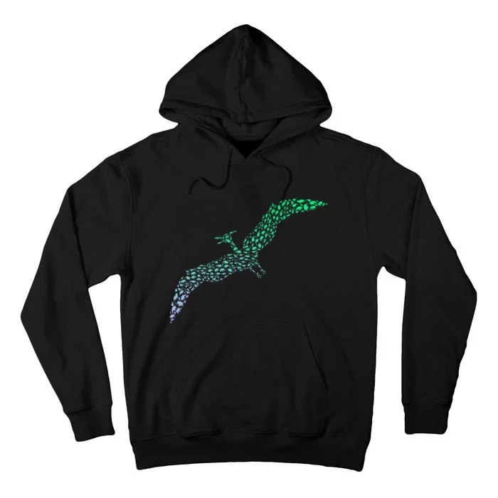 Silhouette Icon Pterodactyl Dinosaur Pterodactyl Tall Hoodie