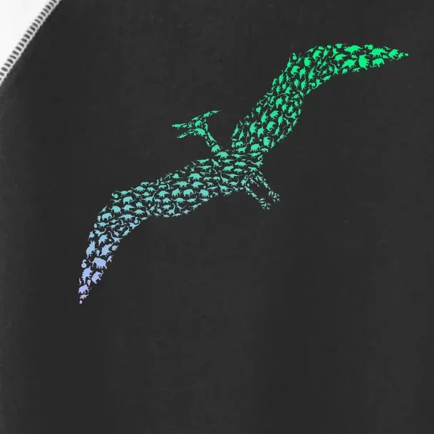 Silhouette Icon Pterodactyl Dinosaur Pterodactyl Toddler Fine Jersey T-Shirt