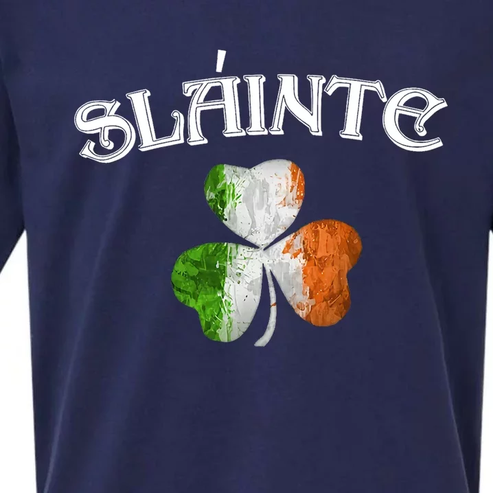 Slainte Irish Patrick Day Sueded Cloud Jersey T-Shirt