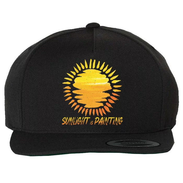 Sunlight Is Painting Motivational Messages Gift Wool Snapback Cap