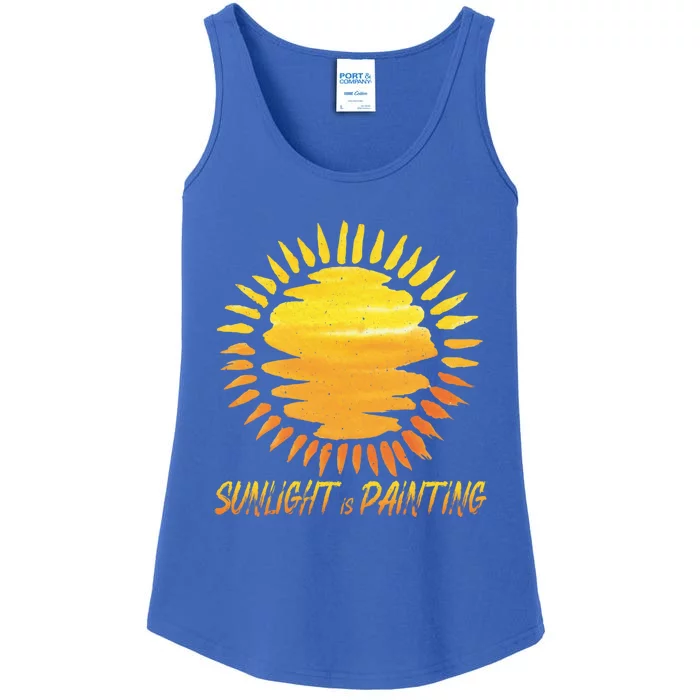 Sunlight Is Painting Motivational Messages Gift Ladies Essential Tank