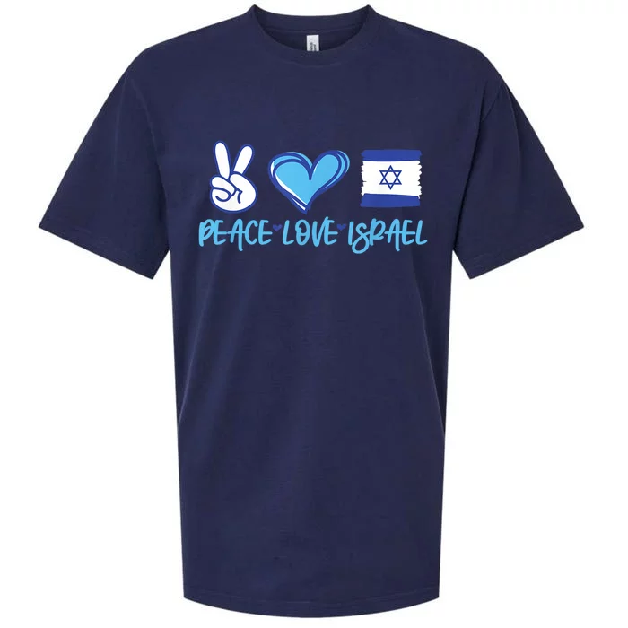 Support Israel Peace Love Israel I Stand With Israel Vintage Sueded Cloud Jersey T-Shirt