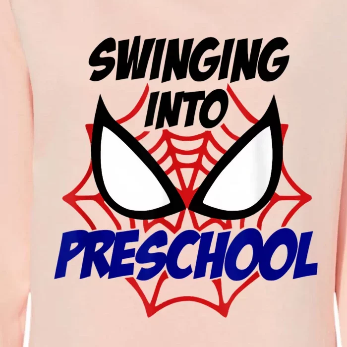 Swinging Into Preschool Shirt, Boys First Day Of PreK Womens California Wash Sweatshirt