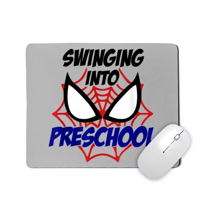 Swinging Into Preschool Shirt, Boys First Day Of PreK Mousepad