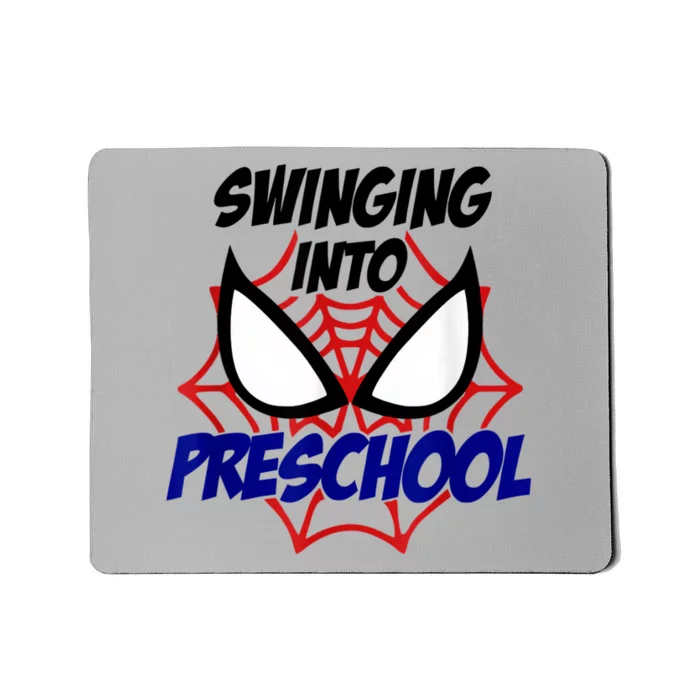 Swinging Into Preschool Shirt, Boys First Day Of PreK Mousepad