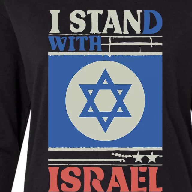 Support Israel Pray For Israel We Stand With Israel Womens Cotton Relaxed Long Sleeve T-Shirt