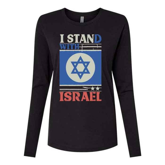 Support Israel Pray For Israel We Stand With Israel Womens Cotton Relaxed Long Sleeve T-Shirt