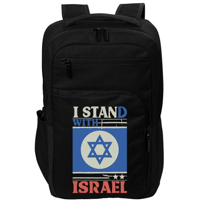 Support Israel Pray For Israel We Stand With Israel Impact Tech Backpack