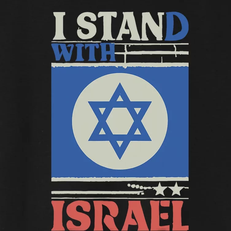 Support Israel Pray For Israel We Stand With Israel Women's Crop Top Tee