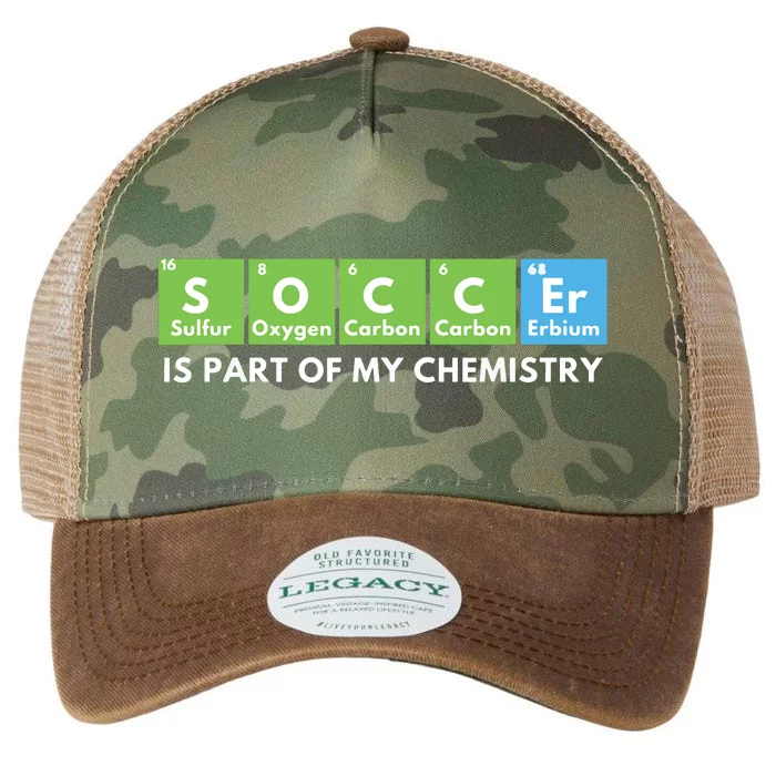 Soccer Is Part Of My Chemistry Science Lover Chemist Legacy Tie Dye Trucker Hat