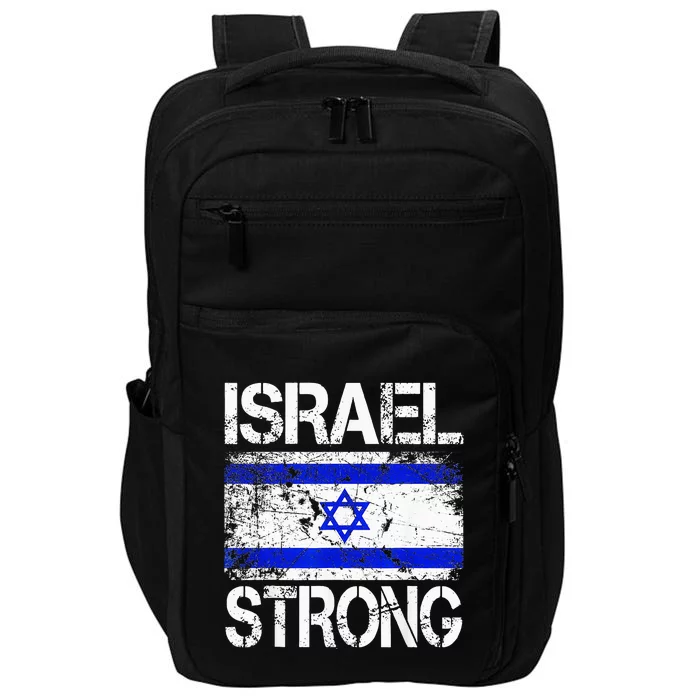 Support Israel Pray For Israel Israel Strong Israel Flag Impact Tech Backpack