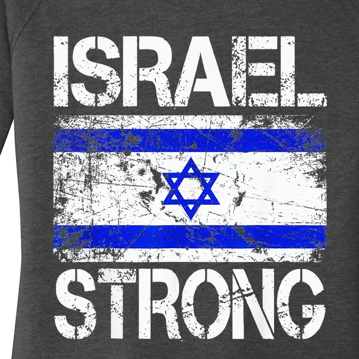 Support Israel Pray For Israel Israel Strong Israel Flag Women's Perfect Tri Tunic Long Sleeve Shirt