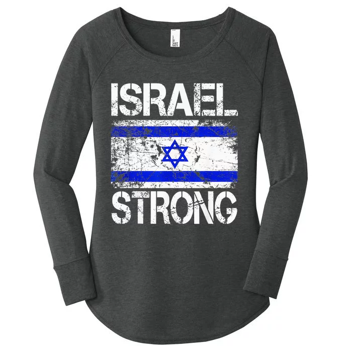 Support Israel Pray For Israel Israel Strong Israel Flag Women's Perfect Tri Tunic Long Sleeve Shirt