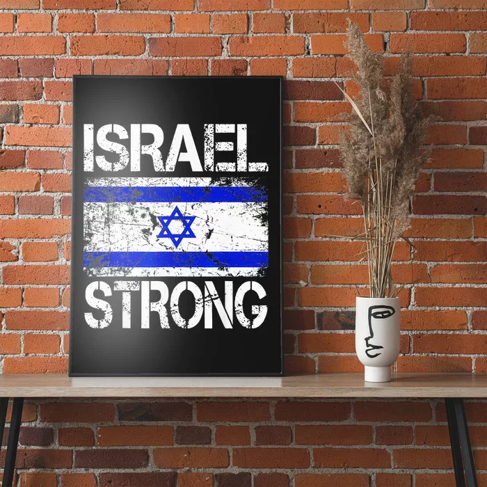 Support Israel Pray For Israel Israel Strong Israel Flag Poster