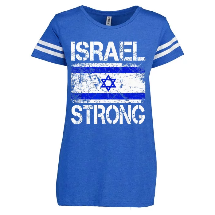 Support Israel Pray For Israel Israel Strong Israel Flag Enza Ladies Jersey Football T-Shirt